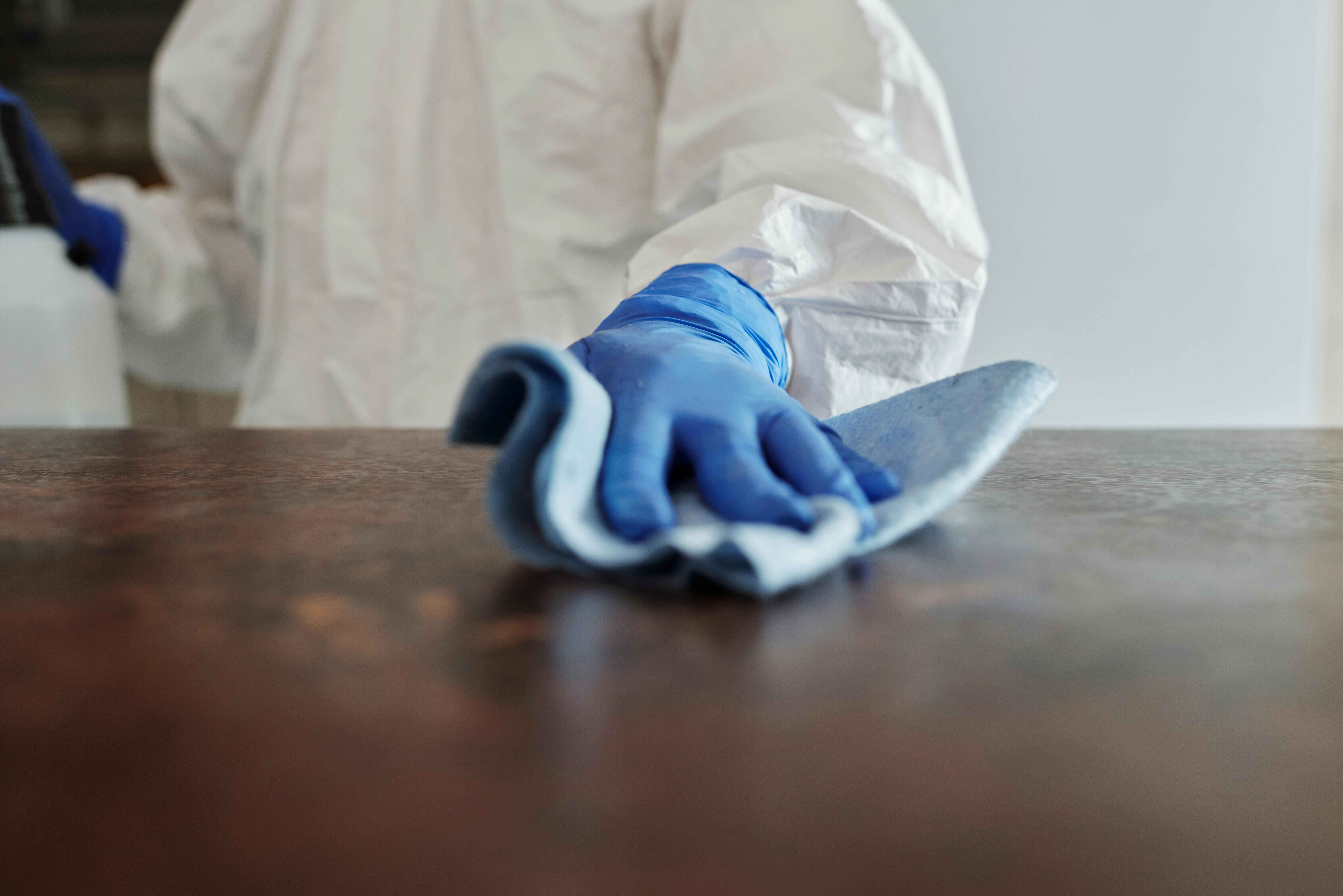 cleaning in action